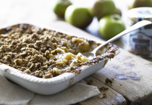 Sticky Toffee Apple Crumble
